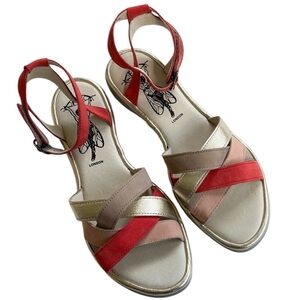 EUC Fly London Leather Cune Sandals Size 9 - 9.5